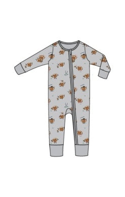Footballs Playing Football - 2 Way Zipper Romper