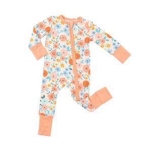 Flower Cart 2-Way Zipper Romper