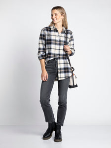 BLACK TAN PLAID BRYCE SHIRT