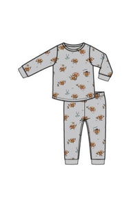 Footballs Playing Football - L/s Loungewear Set