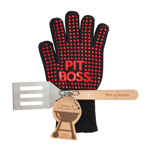 GRILL GLOVE AND SPATULA SET