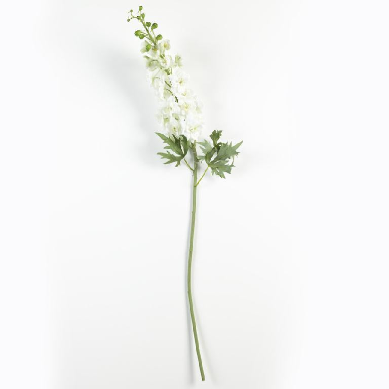 35.5 Inch White Delphinium Stem