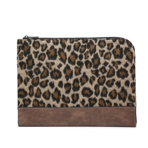 Cheetah Brown Clutch