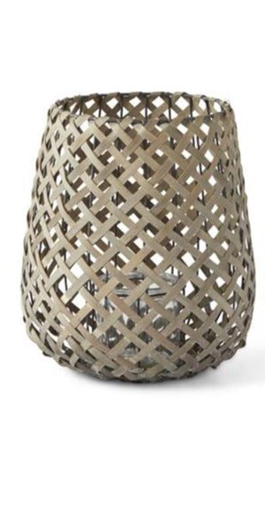 Large Woven Candleholder Lantern