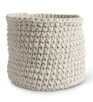 Cream Woven Rope Baskets