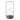 19.5 Inch Matte Black Lantern w/Glass Hurricane