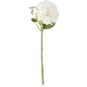 20 Inch White Real Touch Hydrangea Spray