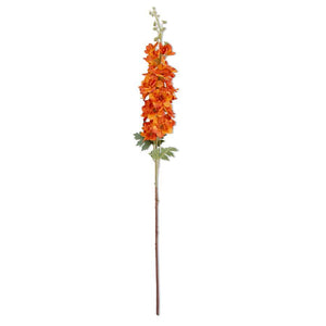 37 Inch Orange Delphinium Stem