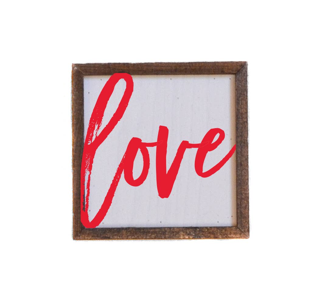 6X6 Love Sign