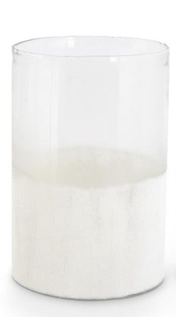 Large Frosted Cylinder Vase