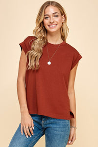 Red Brown Short Sleeve