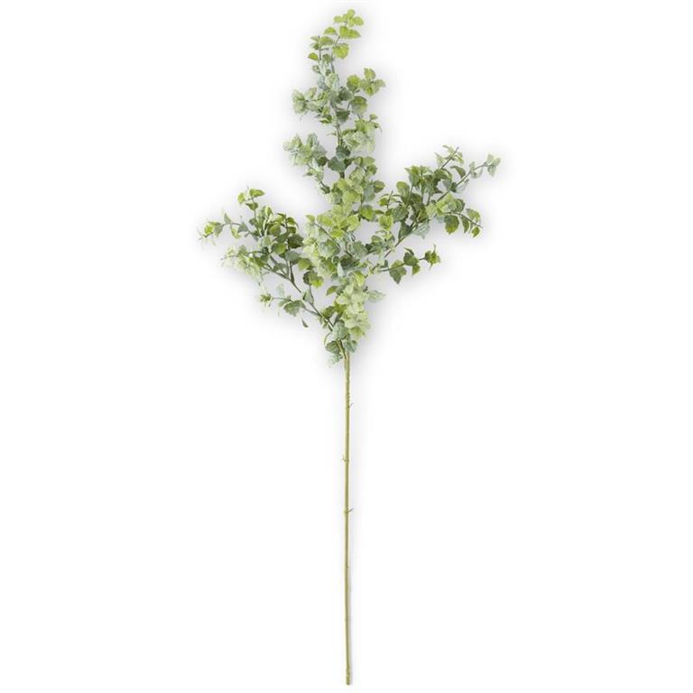 31.5 Inch Powdered Mint Leaf Spray