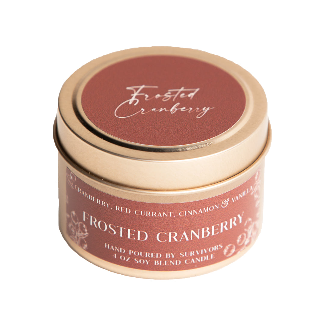 Frosted Cranberry 4 oz Candle