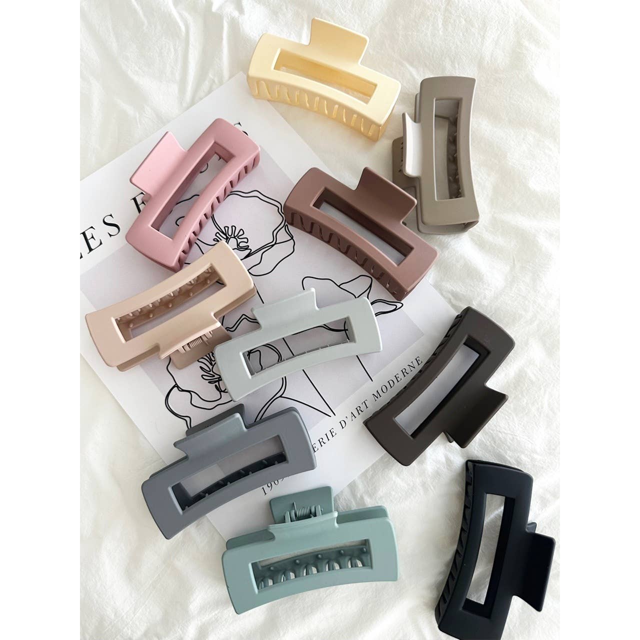 Matte Muted Assorted Hair Clips