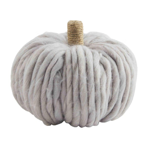 GRAY CHUNKY PUMPKIN SITTER