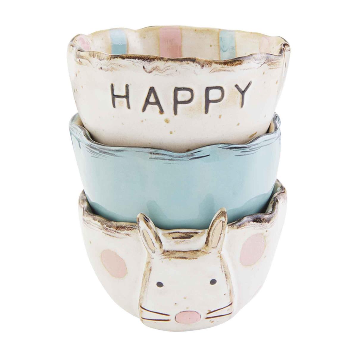 HAPPY BUNNY RAMEKIN SET