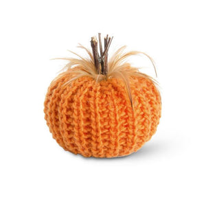 5in Orange Crochet Pumpkin