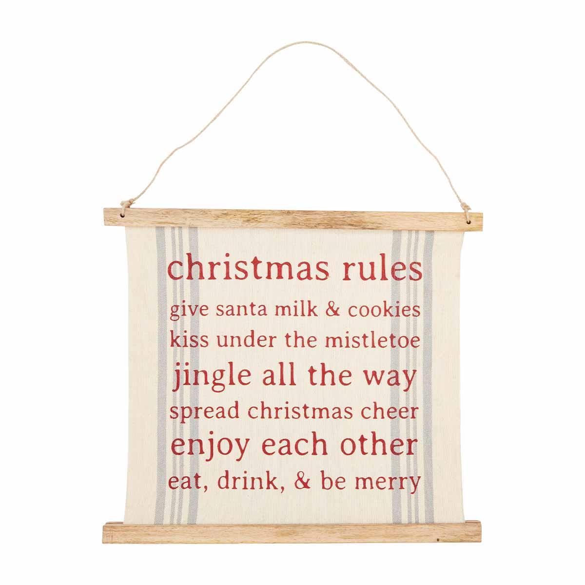 HOLIDAY RULES REVERSE SIGN