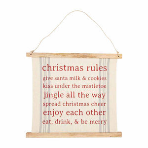 HOLIDAY RULES REVERSE SIGN