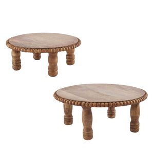 Large Beaded Pedestal Riser Set