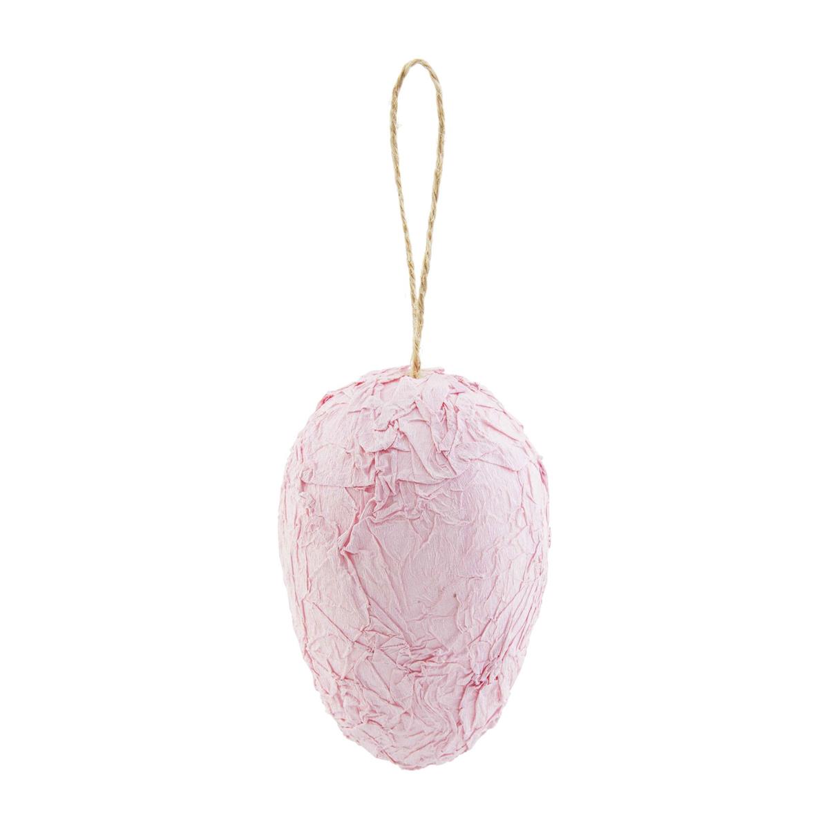 PINK PAPER MACHE EGG