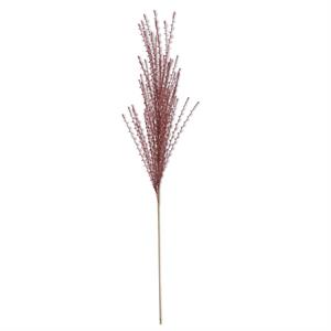 39.5in Burgundy Twisted Eyelash Ribbon Stem