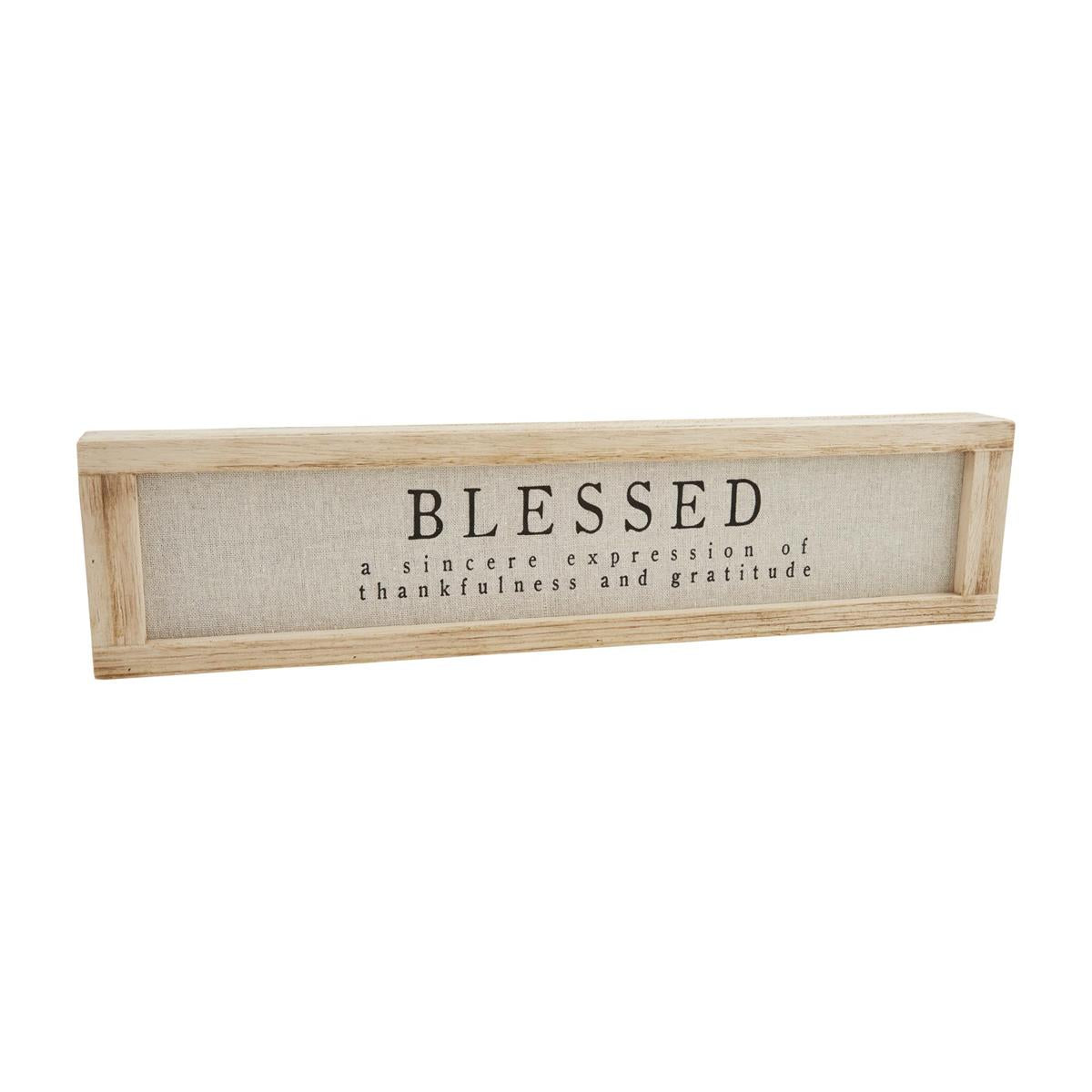 BLESSED DISTRESSED PLAQUE