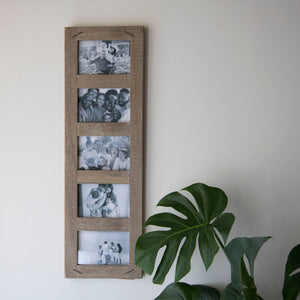 4X6 Five Photo Weathered Wood Frame