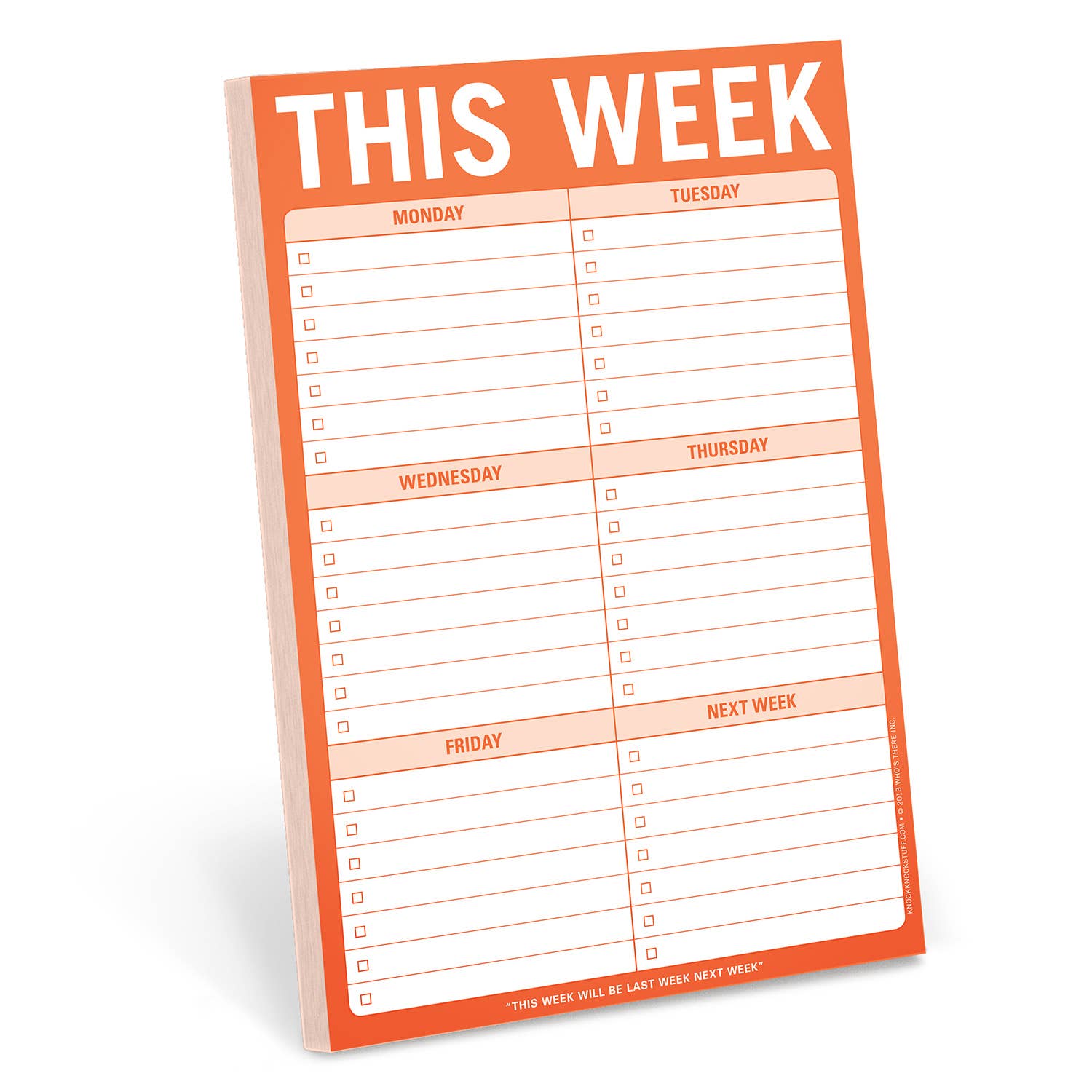 This Week Pad (Orange)