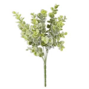 13in Glittered Snowy Eucalyptus Bush