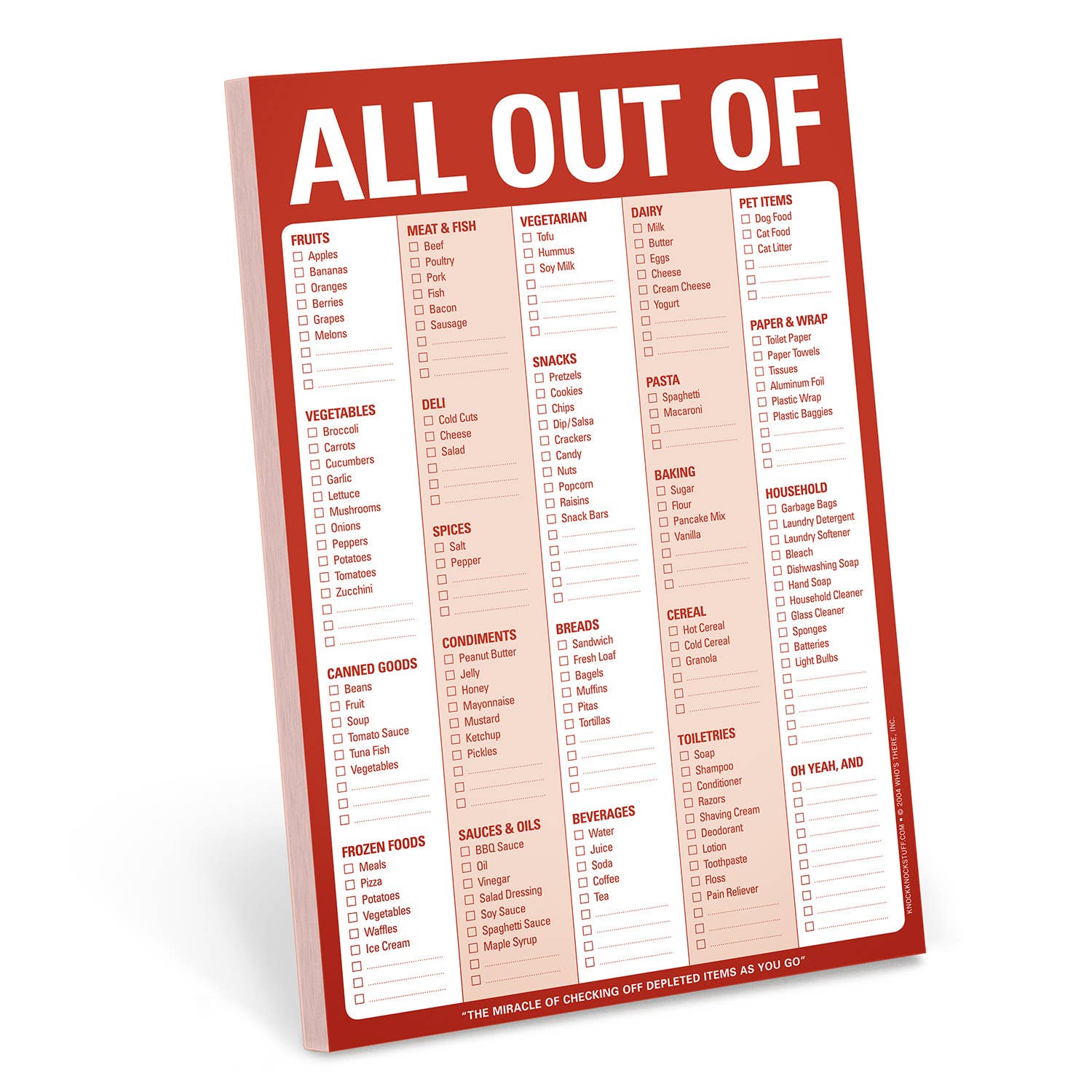 All Out Of Pad® with Magnet (Red / Original)