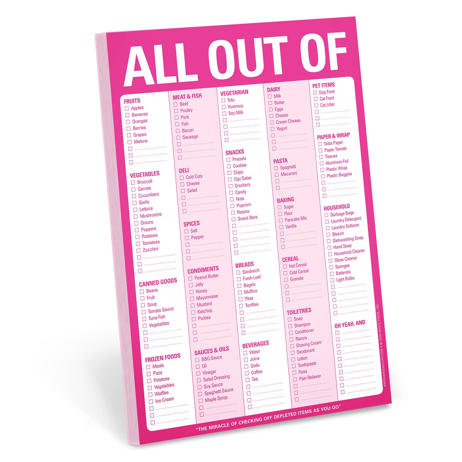 All Out Of Pad® with Magnet  (Pink / Original)