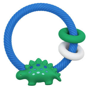 Dino Silicone Teether Rattles