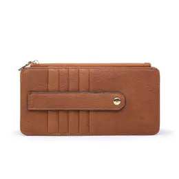 Brown Saige Slim Card Holder Wallet