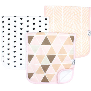 Blush Burp Cloth Set (3-pack)