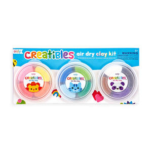 Creatibles DIY Air Dry Clay Kit - Set of 12