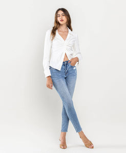 High Rise Ankle Skinny Jean by Lovervet by Vervet