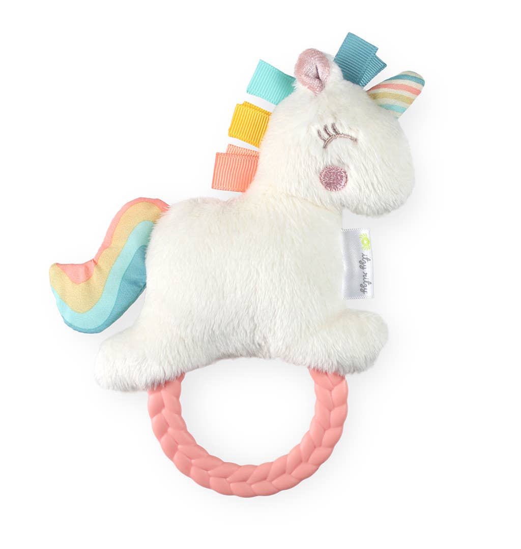 Unicorn Ritzy Rattle Pal with Teether