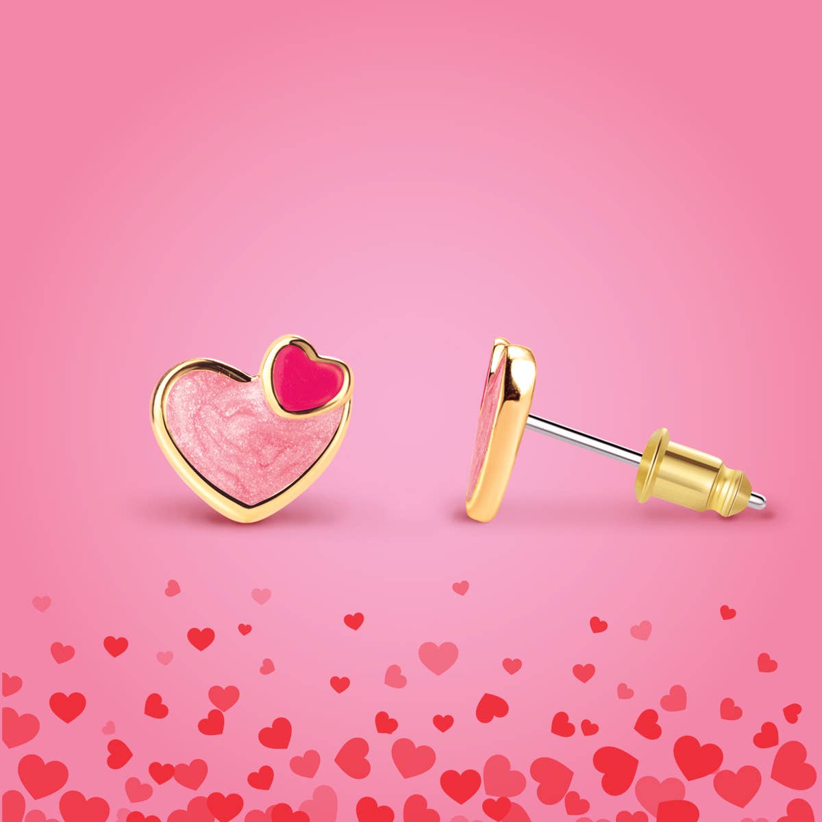 Heart 2 Heart Stud Earrings