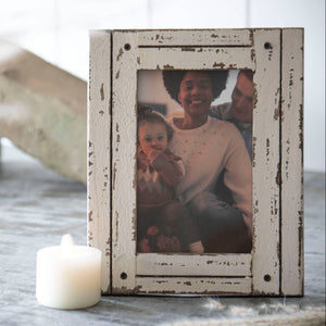 4X6 Heartland Photo Frame White