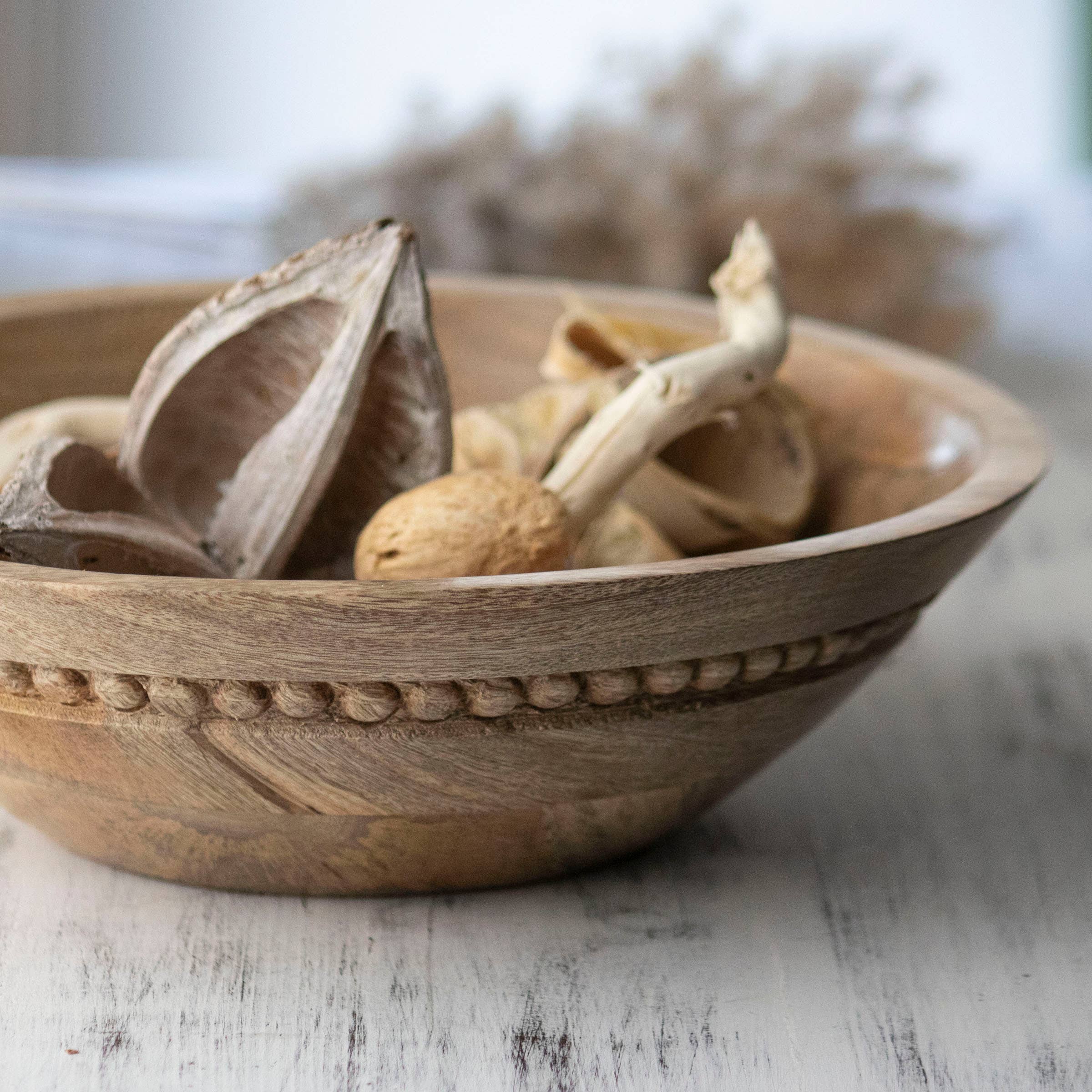 Wood Bead Bowl