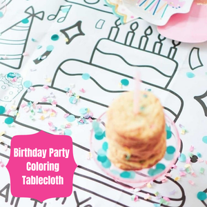 Birthday Coloring Table Cover/Poster