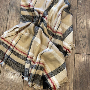 Tan Blanket Scarf