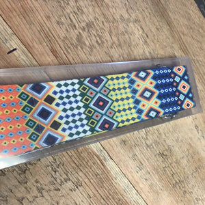 Blue & Orange Diamond Bag Strap