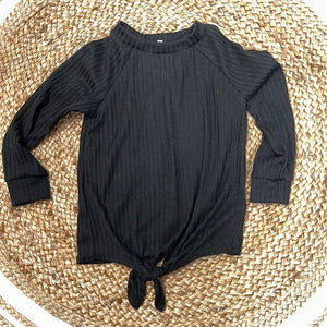 Kids Tied Black Tunic