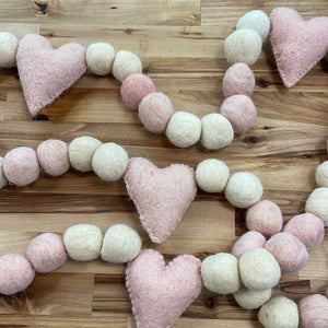 Pink Heart Garland