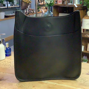 Black Messenger Purse