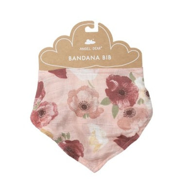 Bordeaux Floral Bandana Bib