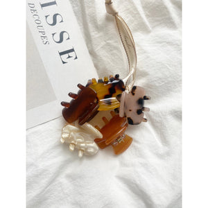 5 Mini Tortoise Hair Clips - DANI ASSORTED