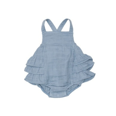 Blue Ruffle Sunsuit